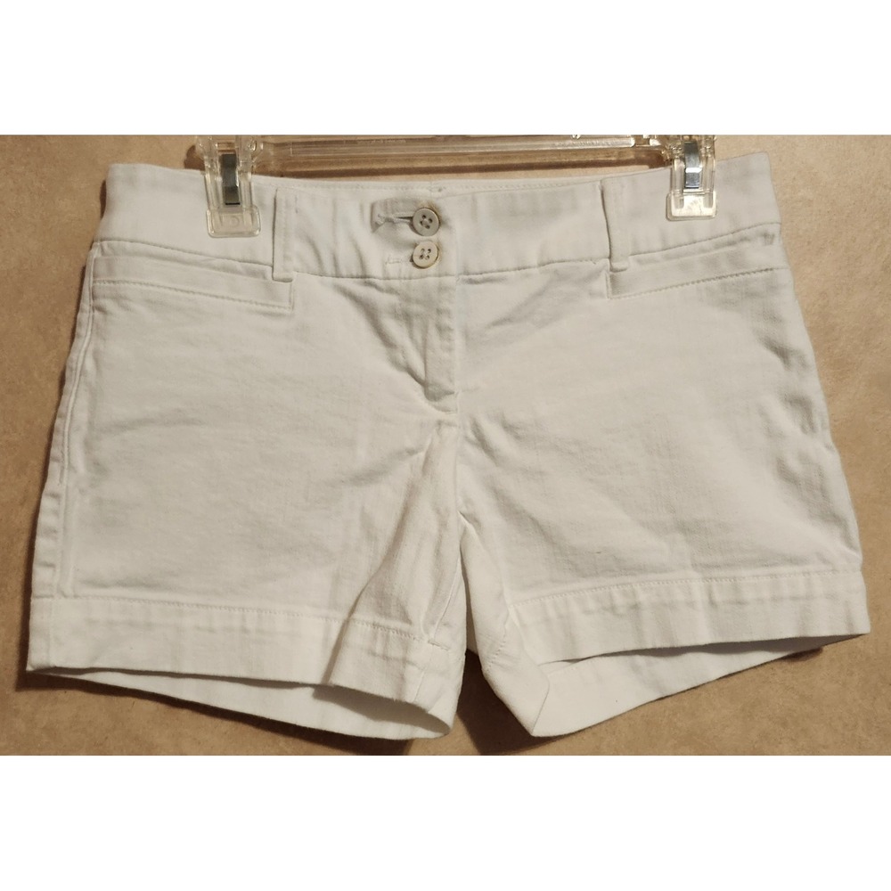 The Limited Denim White Tailored Shorts Size 2 Stretch Cotton Chino Style